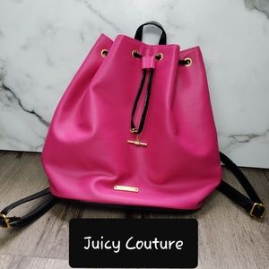 Juicy Couture Hot Pink Back Pack Bag Y2K